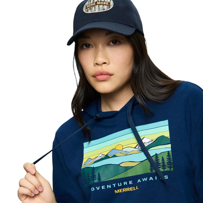 Women's Await Adventure Semi-Cropped Graphic Hoody - US 3331
