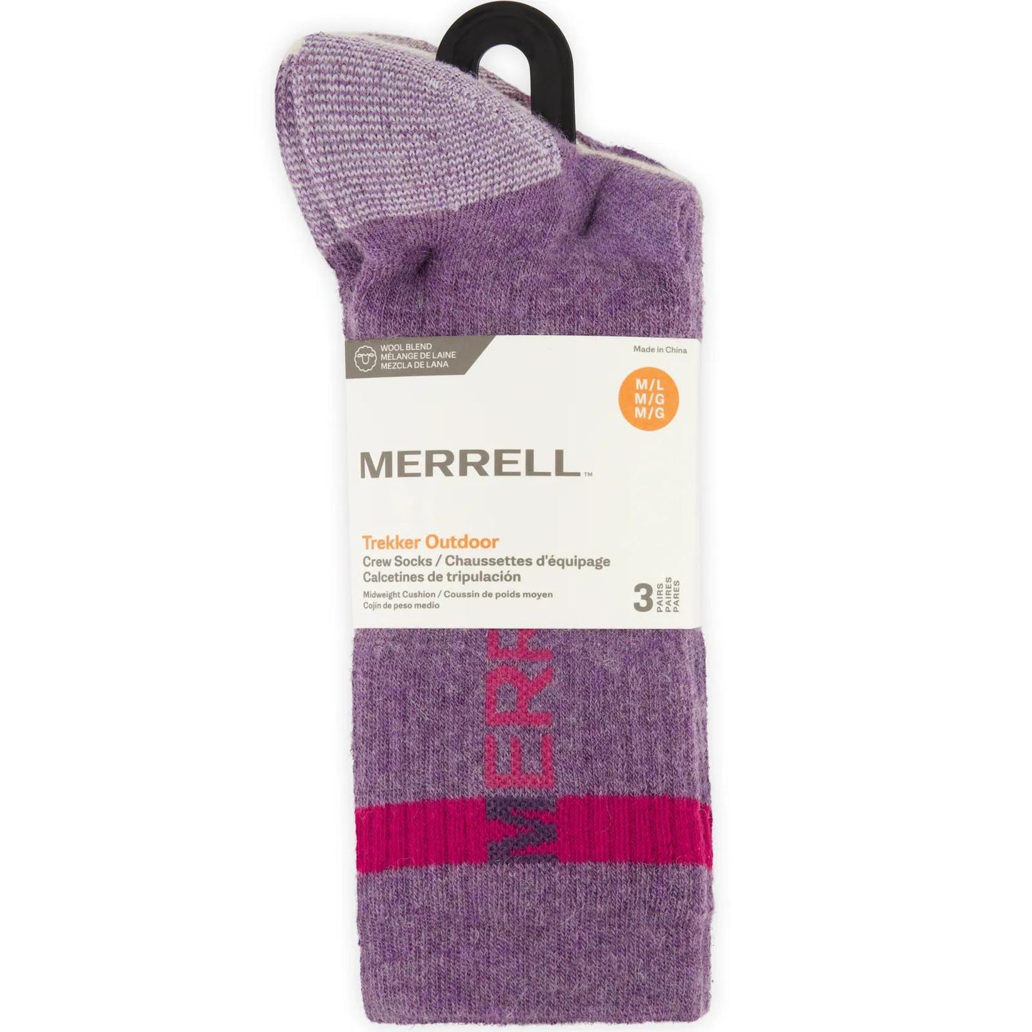 Trekker Outdoor Crew Sock 3 Pack - US 0829